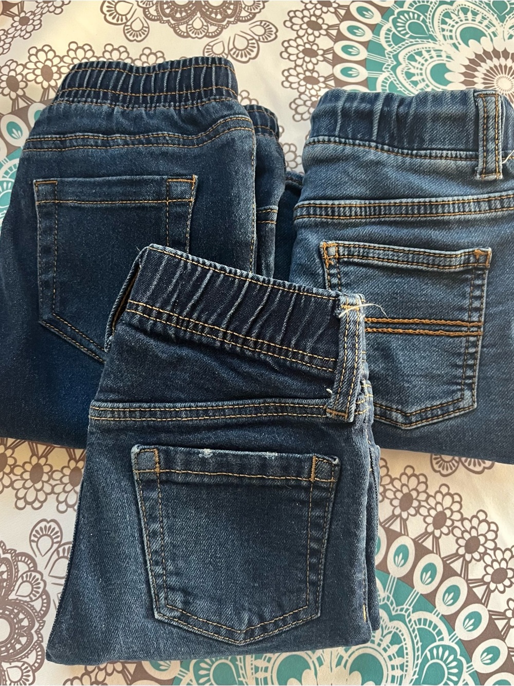 Kids Denim Jeans Trio - Light and Dark Blue